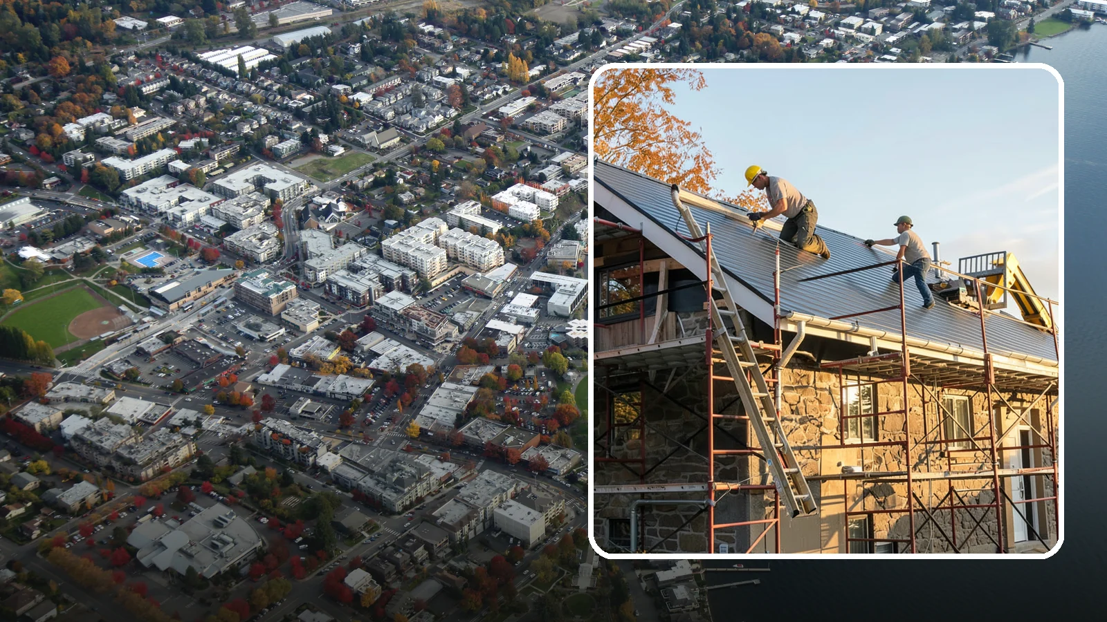 Gutter Installation in Kirkland, King County, WA - We install gutter systems that channel Western Washington's heavy rainfall safely away from your home.