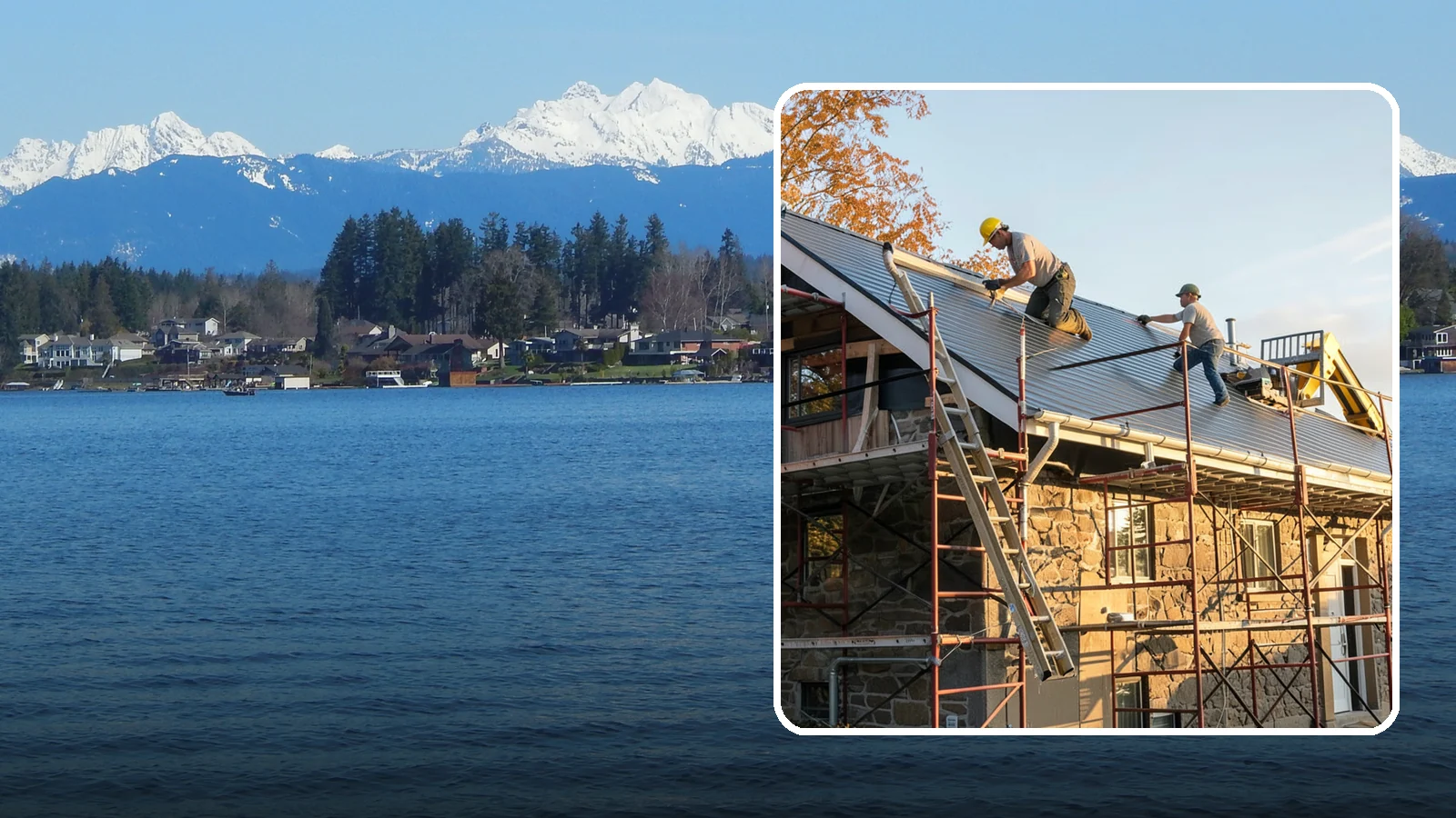 Gutter Installation in Lake Stevens, Snohomish County, WA - We install gutter systems that channel Western Washington's heavy rainfall safely away from your home.