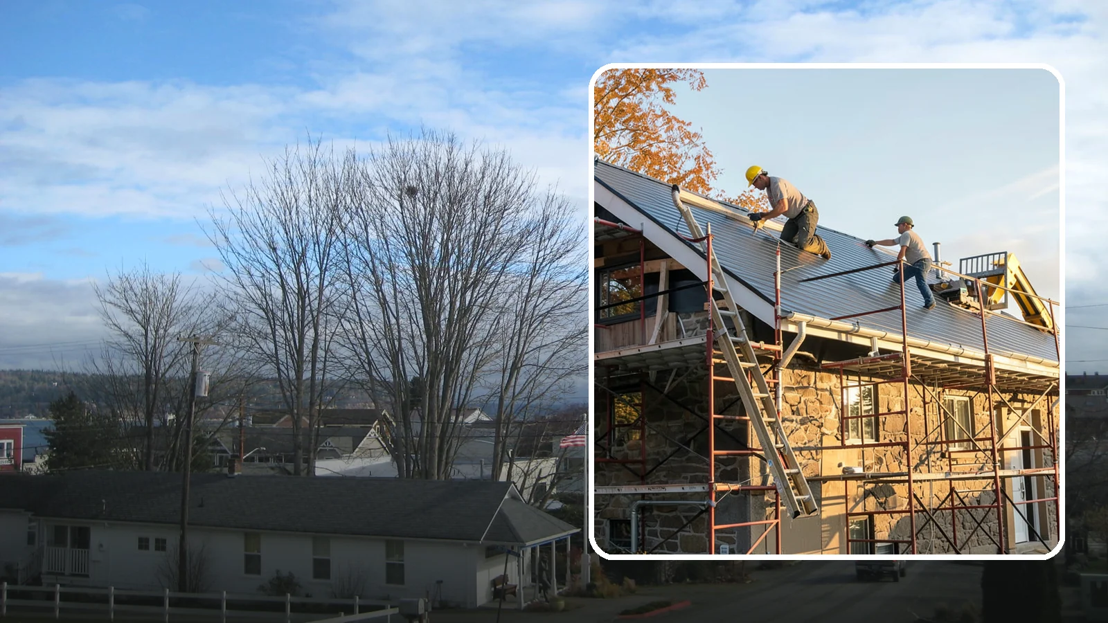 Gutter Installation in Langley, Island County, WA - We install gutter systems that channel Western Washington's heavy rainfall safely away from your home.