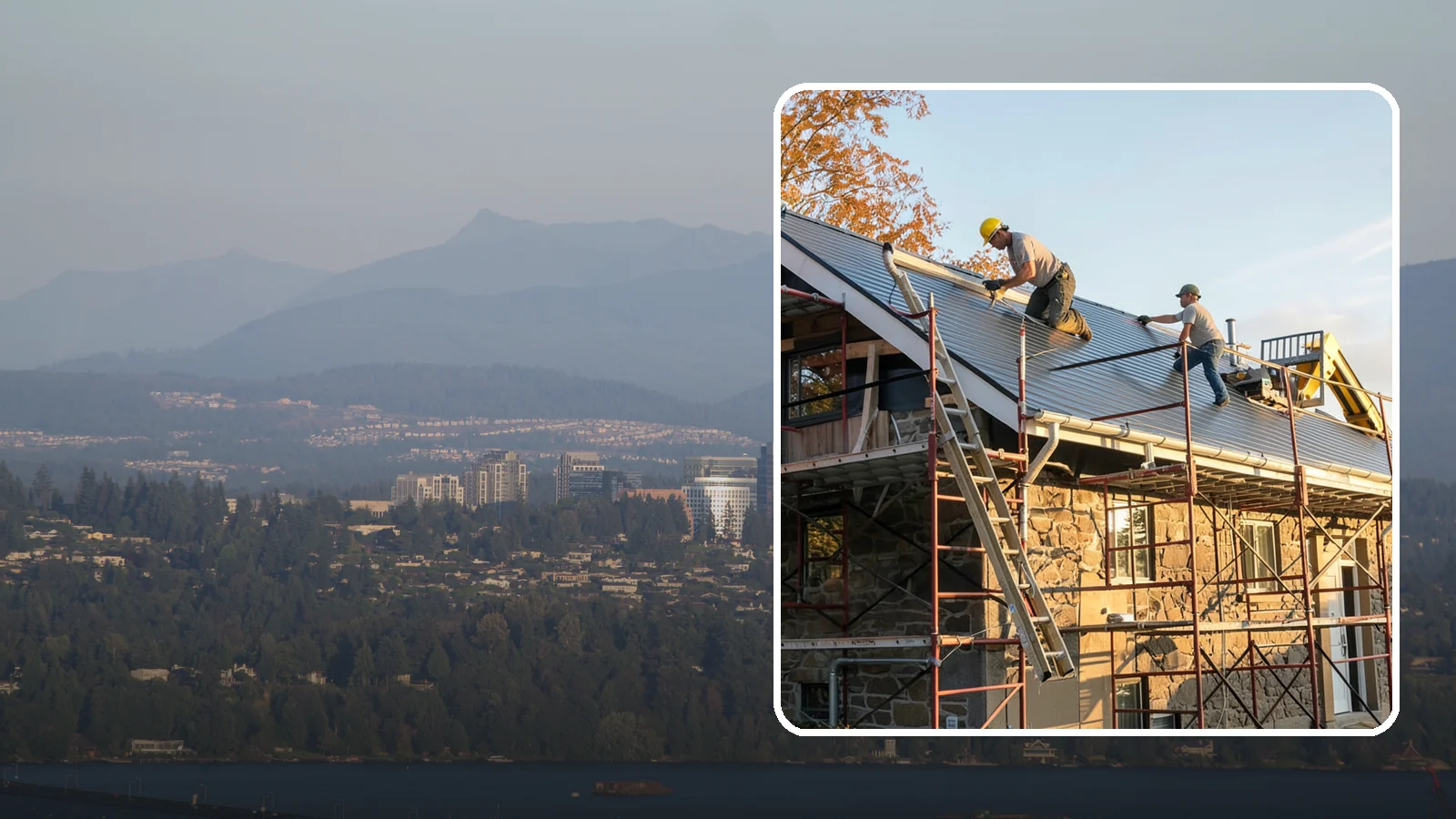 Gutter Installation in Medina, King County, WA - We install gutter systems that channel Western Washington's heavy rainfall safely away from your home.