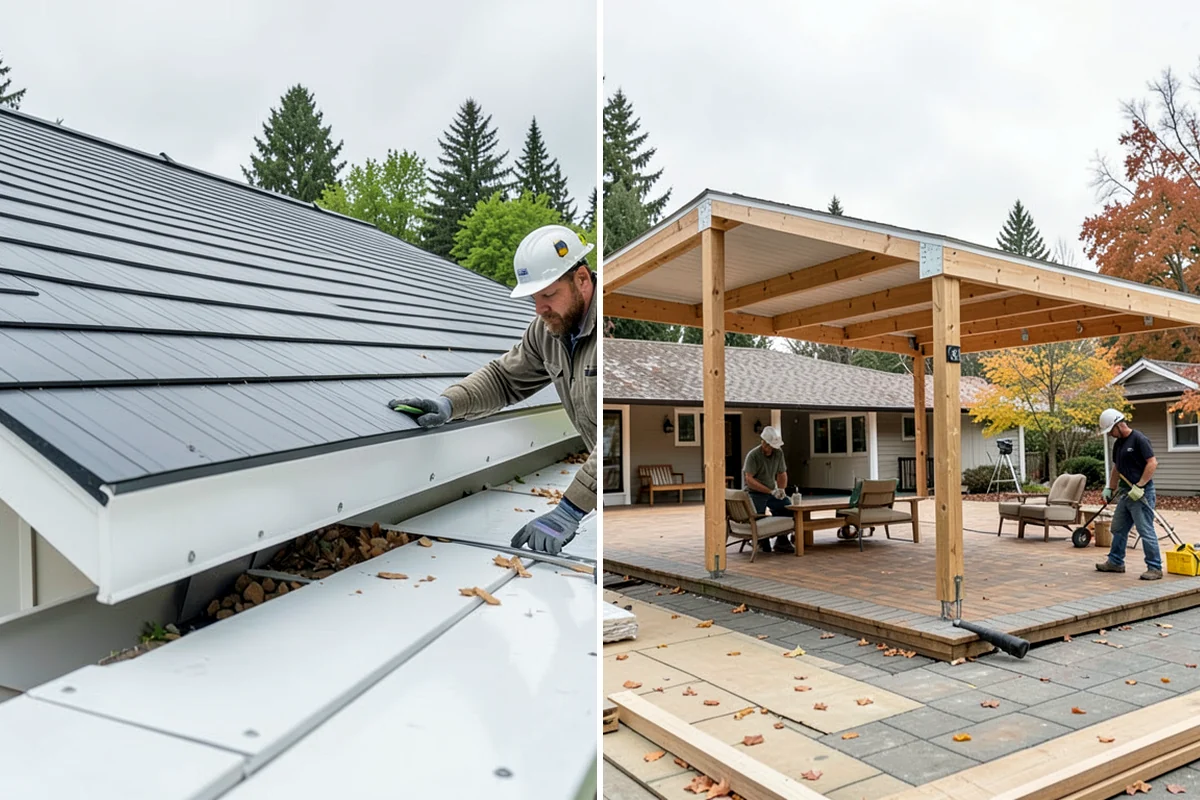 Gutter Installation in Pacific, King County, WA - Measure roof area and plan gutter and downspout layout
