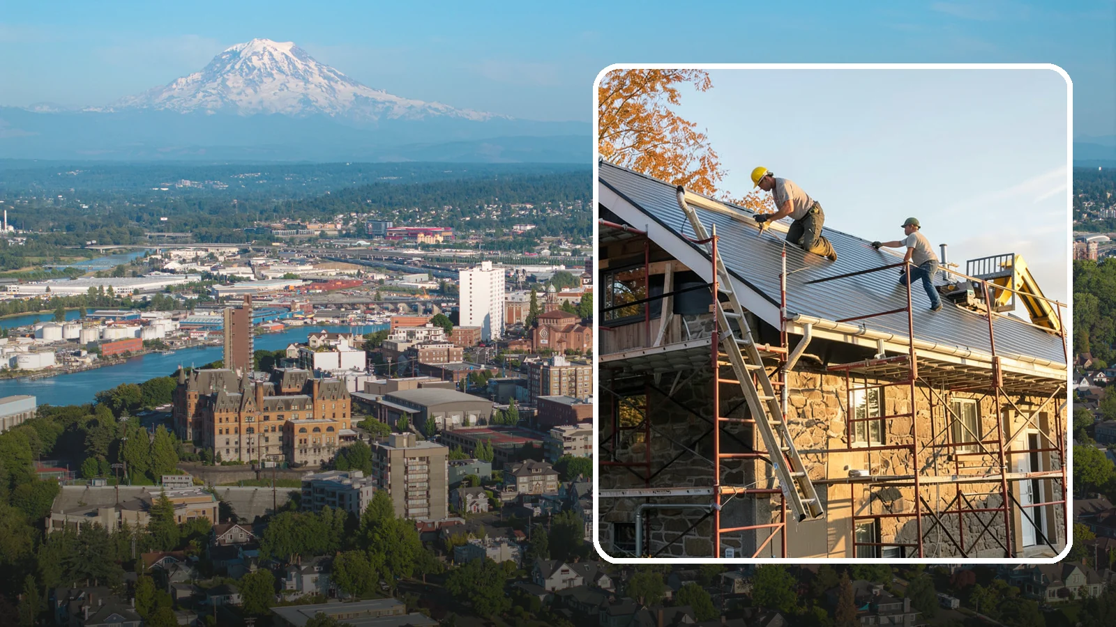 Gutter Installation in Tacoma, Pierce County, WA - We install gutter systems that channel Western Washington's heavy rainfall safely away from your home.