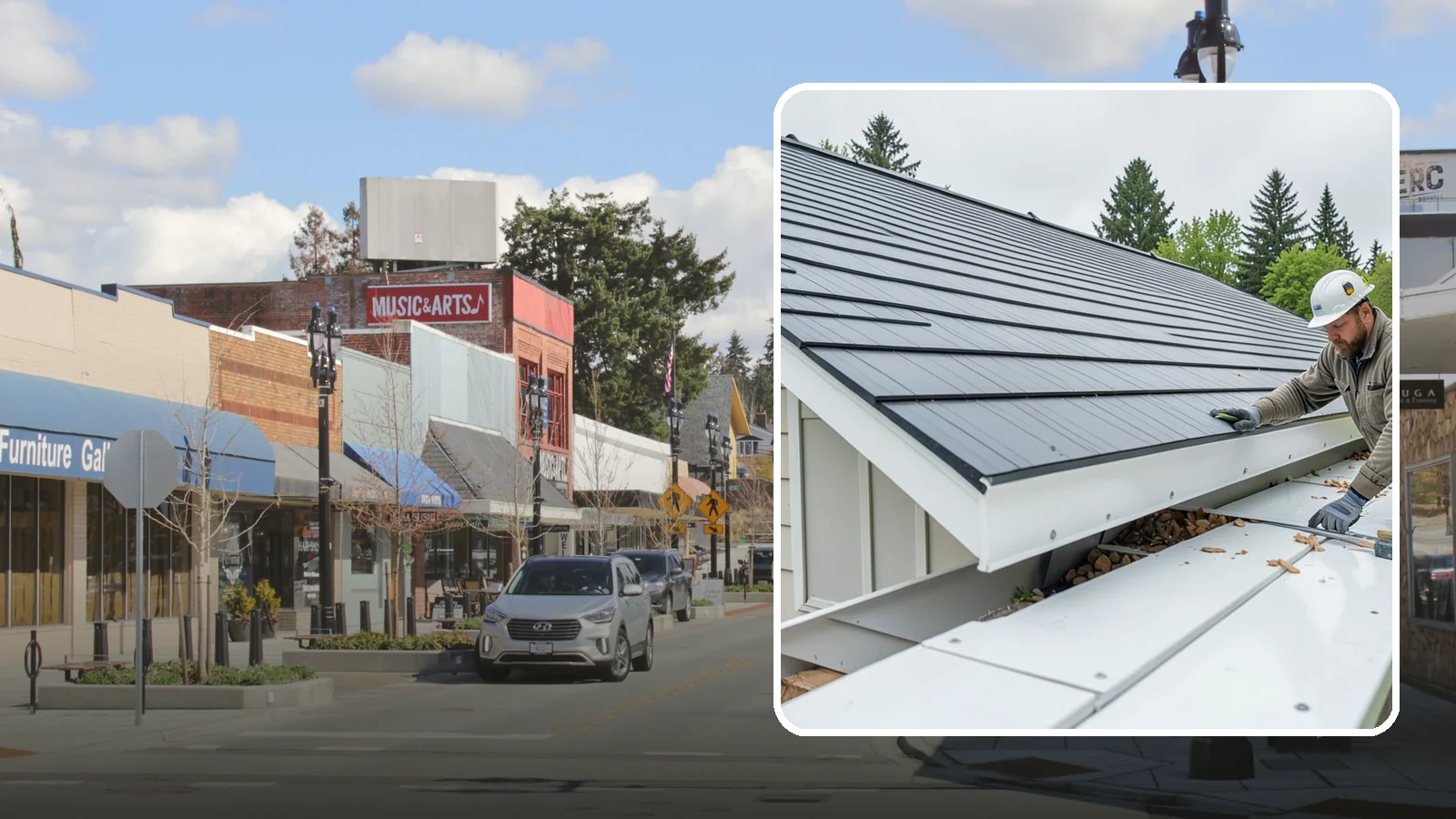 Gutter Repair in Bothell, King County, WA - We repair leaks, sags, and clogs to restore your existing gutters to reliable working order.