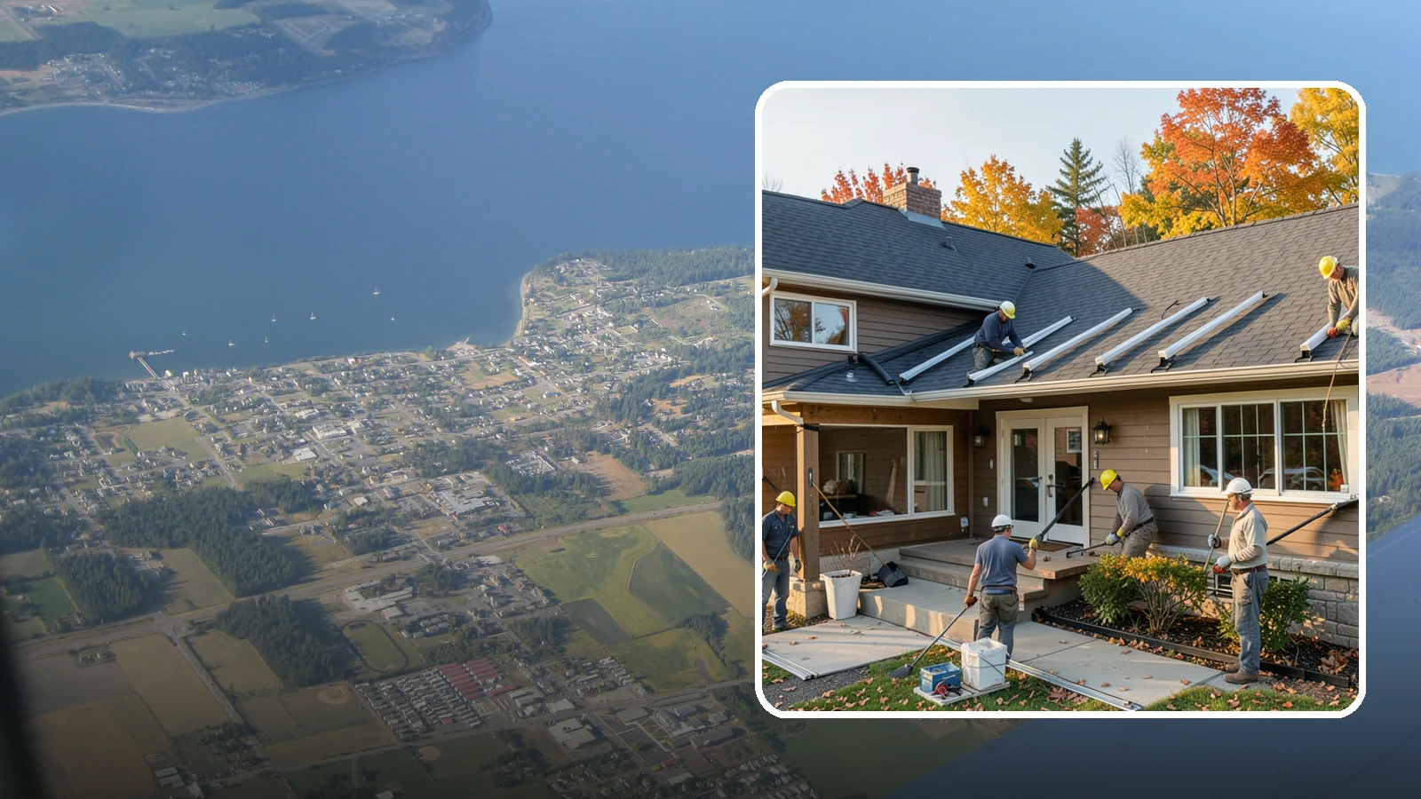 Gutter Replacement in Coupeville, Island County, WA - We replace old, sagging, or leaking gutters with a properly sized system built for our climate.