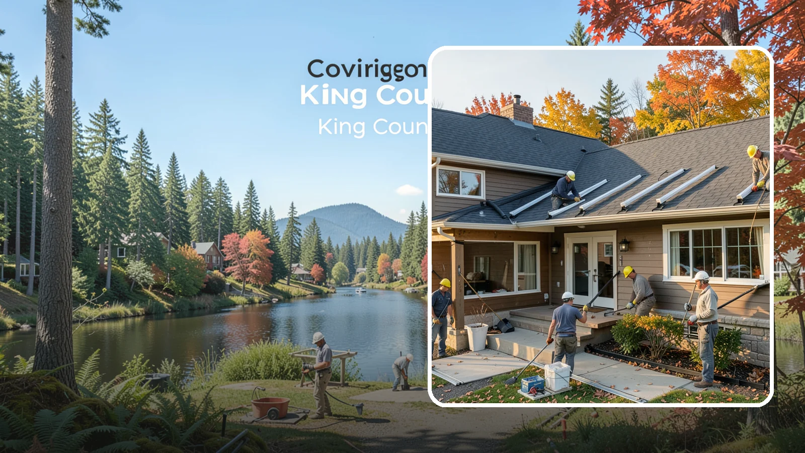 Gutter Replacement in Covington, King County, WA - We replace old, sagging, or leaking gutters with a properly sized system built for our climate.