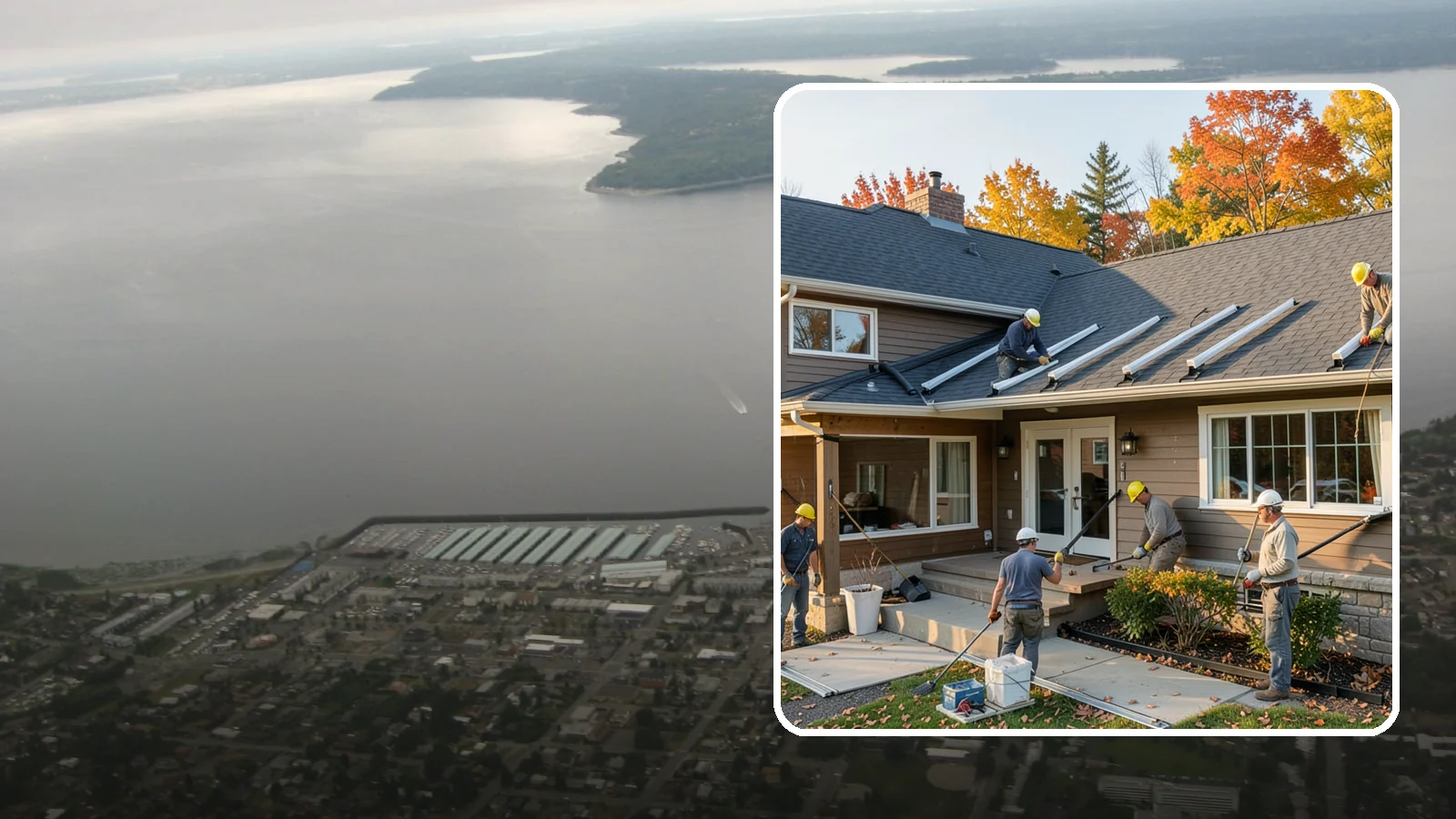 Gutter Replacement in Des Moines, King County, WA - We replace old, sagging, or leaking gutters with a properly sized system built for our climate.
