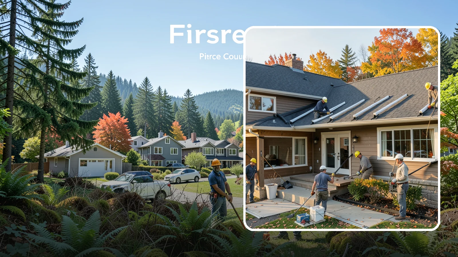 Gutter Replacement in Fircrest, Pierce County, WA - We replace old, sagging, or leaking gutters with a properly sized system built for our climate.