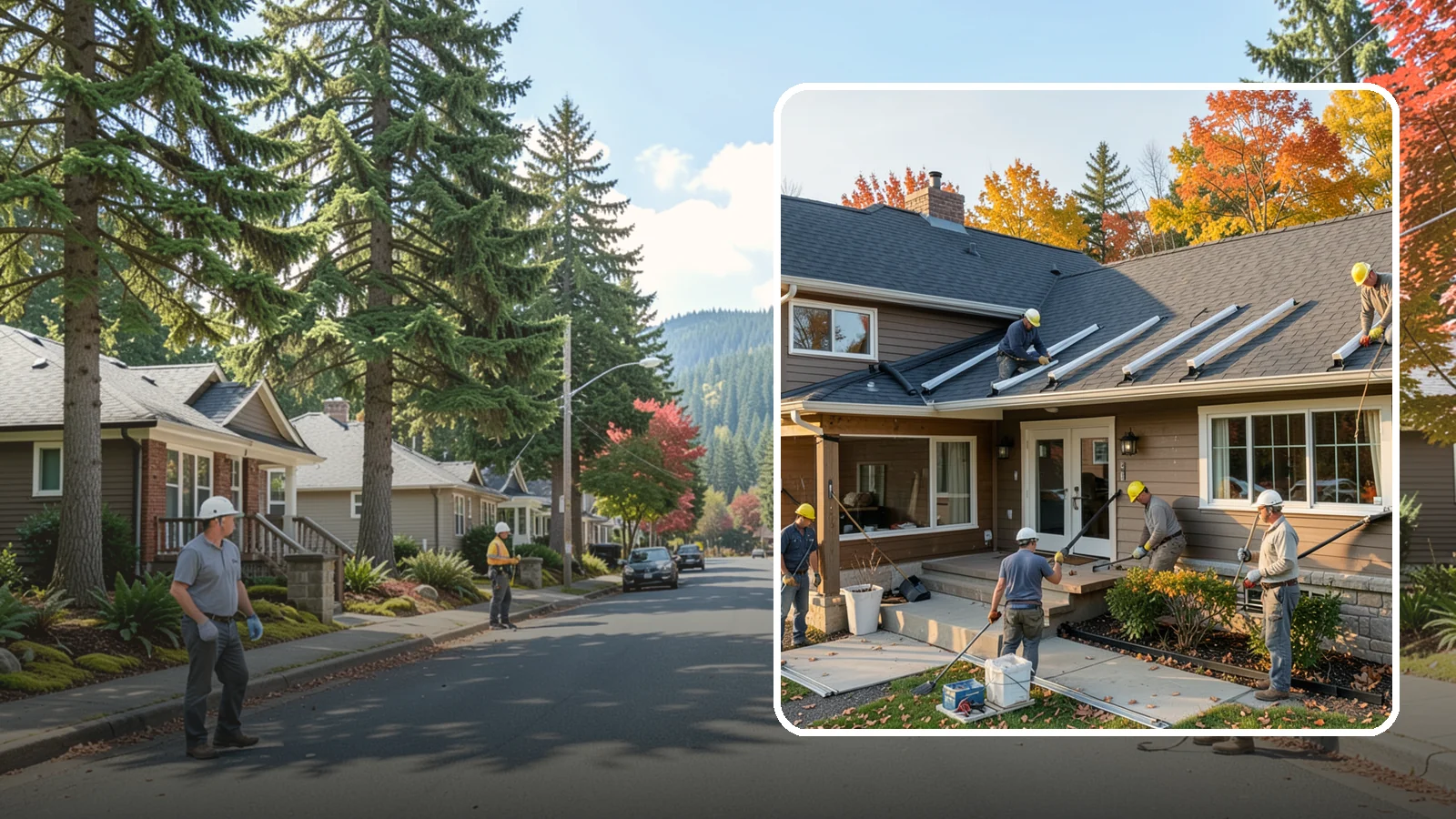 Gutter Replacement in Hunts Point, King County, WA - We replace old, sagging, or leaking gutters with a properly sized system built for our climate.