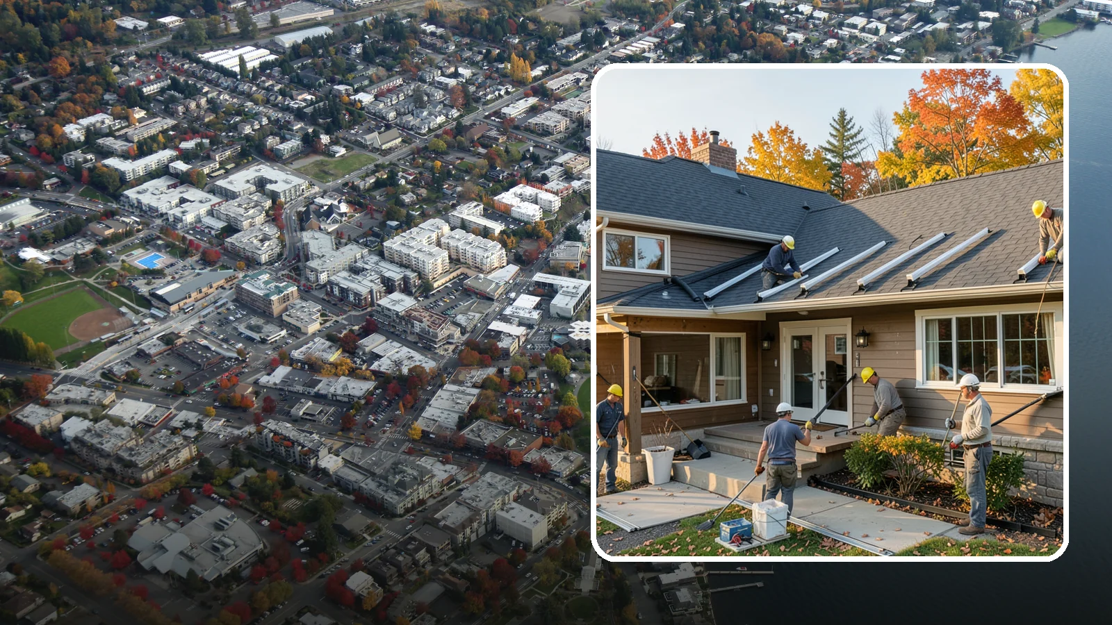 Gutter Replacement in Kirkland, King County, WA - We replace old, sagging, or leaking gutters with a properly sized system built for our climate.