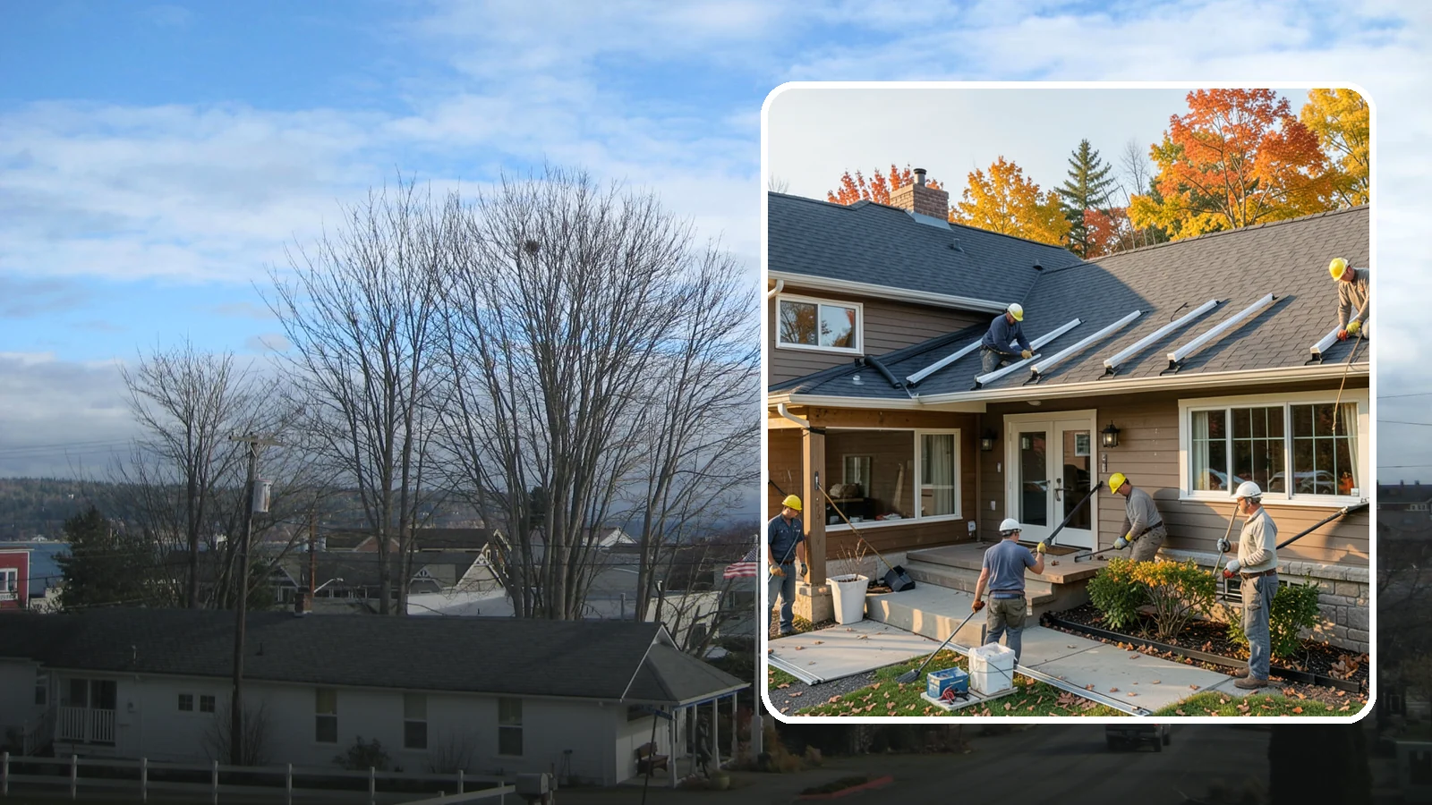 Gutter Replacement in Langley, Island County, WA - We replace old, sagging, or leaking gutters with a properly sized system built for our climate.