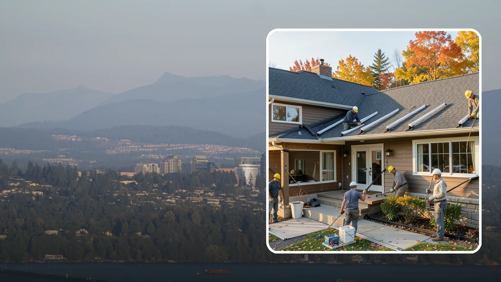 Gutter Replacement in Medina, King County, WA - We replace old, sagging, or leaking gutters with a properly sized system built for our climate.