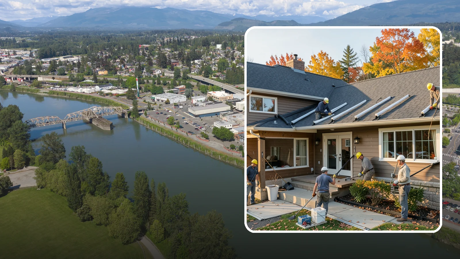 Gutter Replacement in Mount Vernon, Skagit County, WA - We replace old, sagging, or leaking gutters with a properly sized system built for our climate.