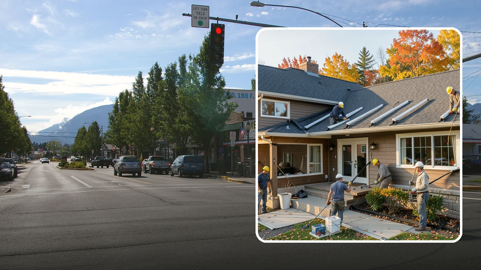 Gutter Replacement in North Bend, King County, WA - We replace old, sagging, or leaking gutters with a properly sized system built for our climate.