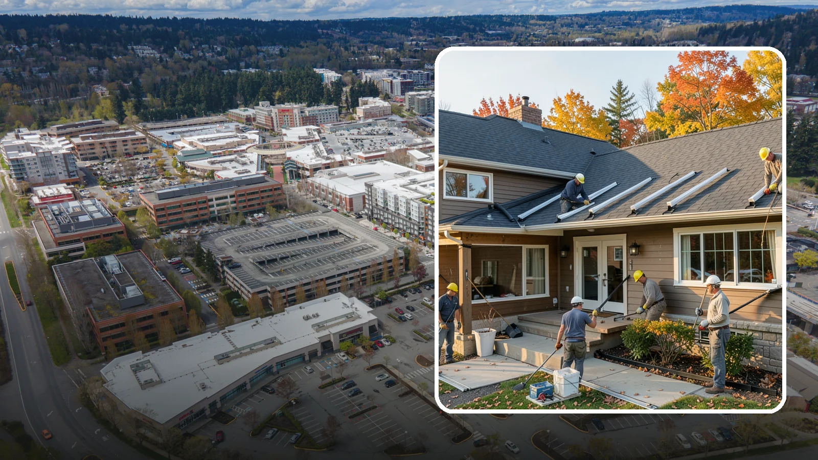 Gutter Replacement in Redmond, King County, WA - We replace old, sagging, or leaking gutters with a properly sized system built for our climate.