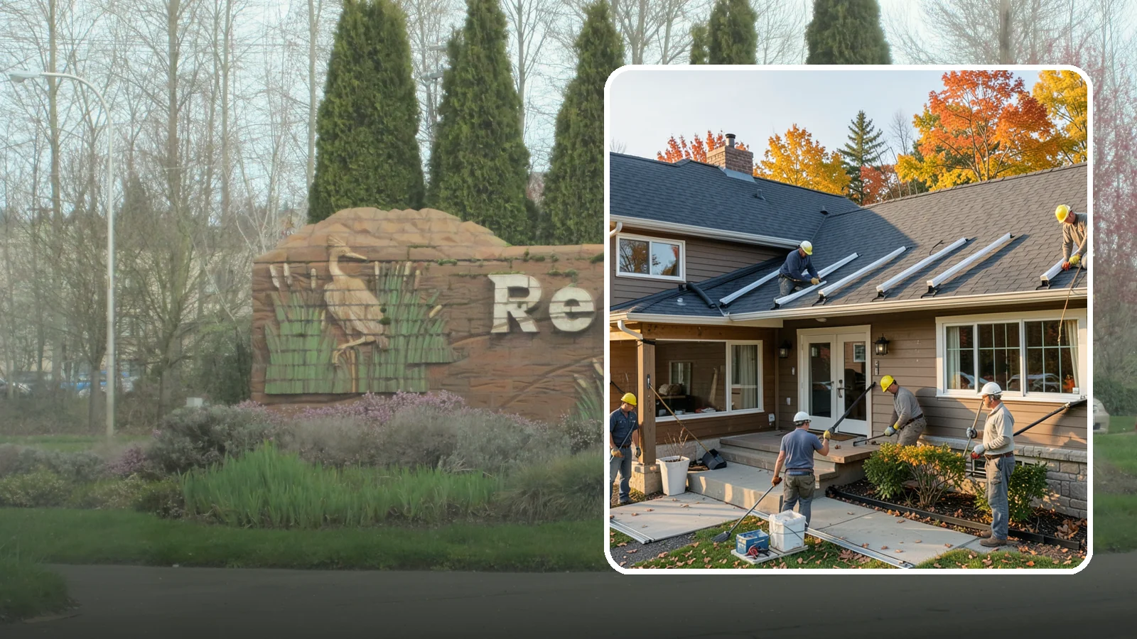 Gutter Replacement in Renton, King County, WA - We replace old, sagging, or leaking gutters with a properly sized system built for our climate.