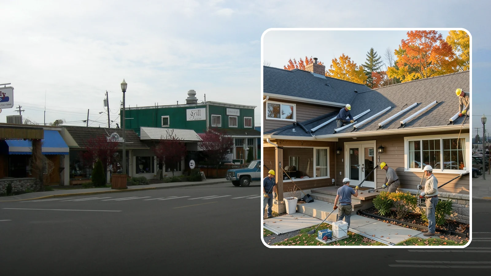 Gutter Replacement in Stanwood, Snohomish County, WA - We replace old, sagging, or leaking gutters with a properly sized system built for our climate.