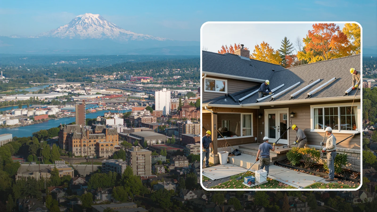Gutter Replacement in Tacoma, Pierce County, WA - We replace old, sagging, or leaking gutters with a properly sized system built for our climate.