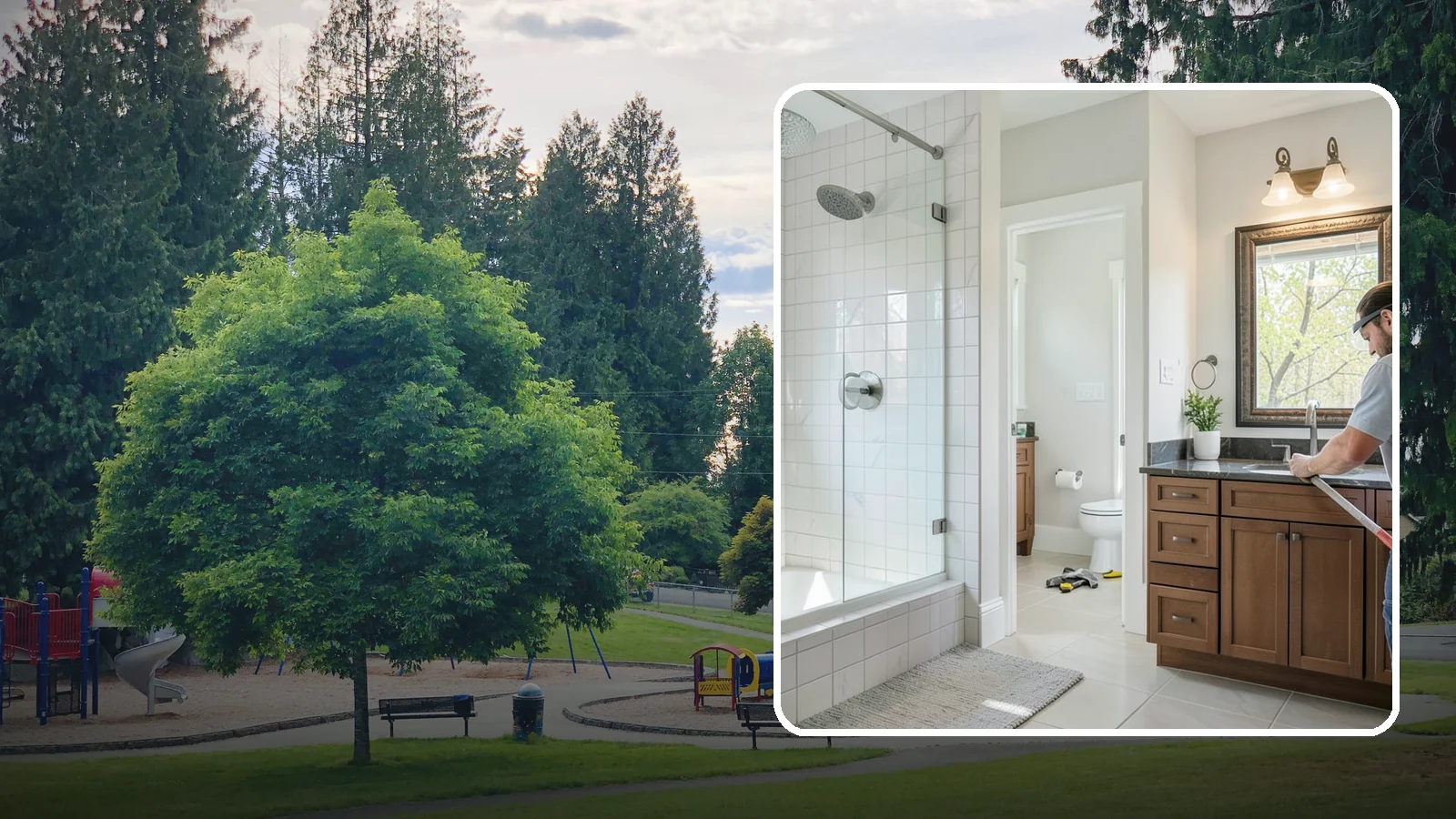 Half Bathroom Remodel in Bonney Lake, Pierce County, WA - A half bathroom remodel makes the most of a powder room with stylish, space-conscious upgrades.