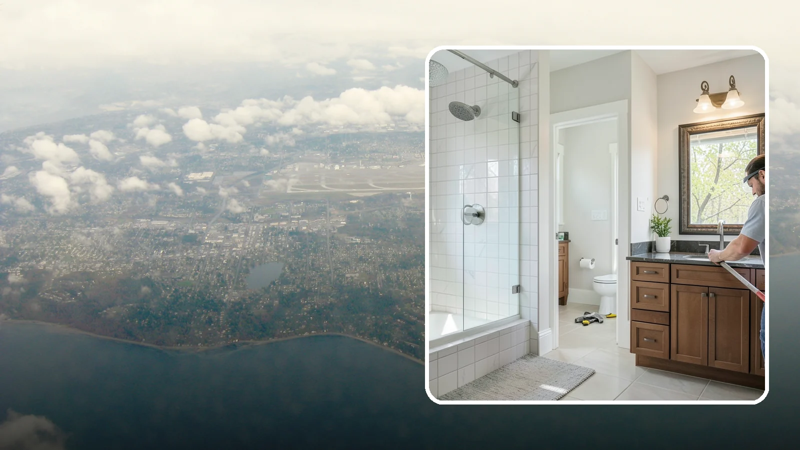 Half Bathroom Remodel in Burien, King County, WA - A half bathroom remodel makes the most of a powder room with stylish, space-conscious upgrades.