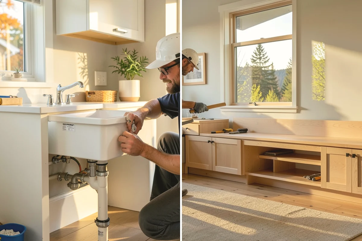 Half Bathroom Remodel in Carbonado, Pierce County, WA - Measure the powder room and discuss design goals