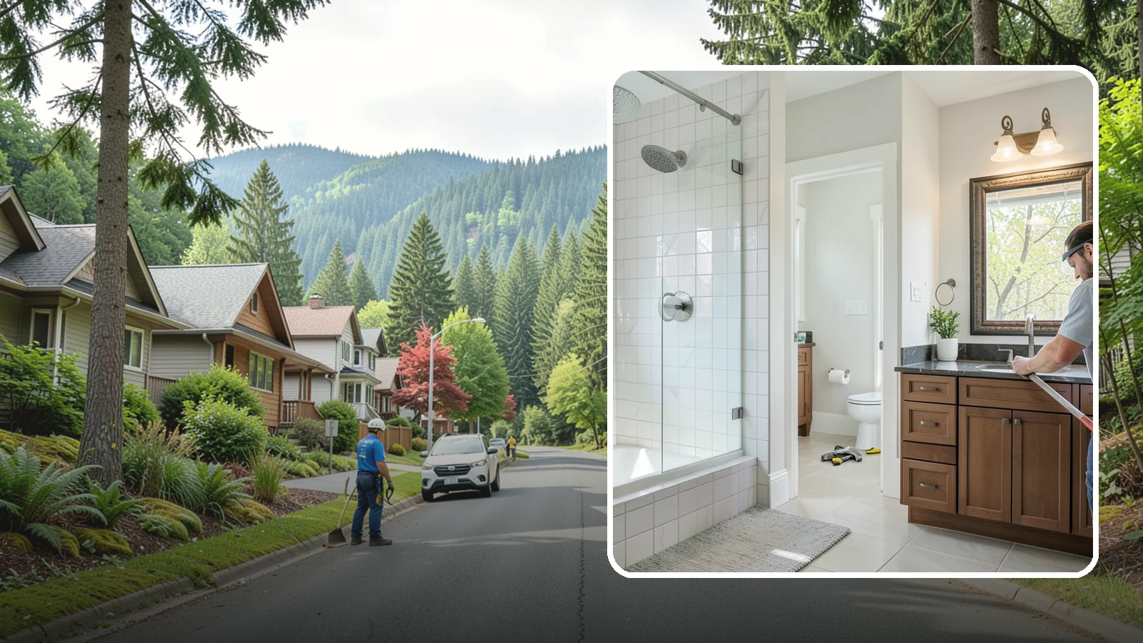 Half Bathroom Remodel in Darrington, Snohomish County, WA - A half bathroom remodel makes the most of a powder room with stylish, space-conscious upgrades.
