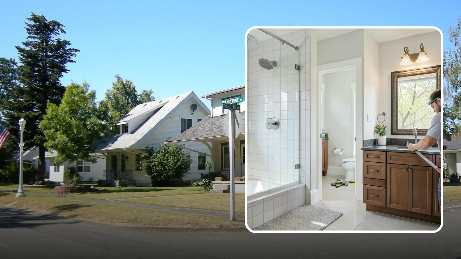 Half Bathroom Remodel in DuPont, Pierce County, WA - A half bathroom remodel makes the most of a powder room with stylish, space-conscious upgrades.