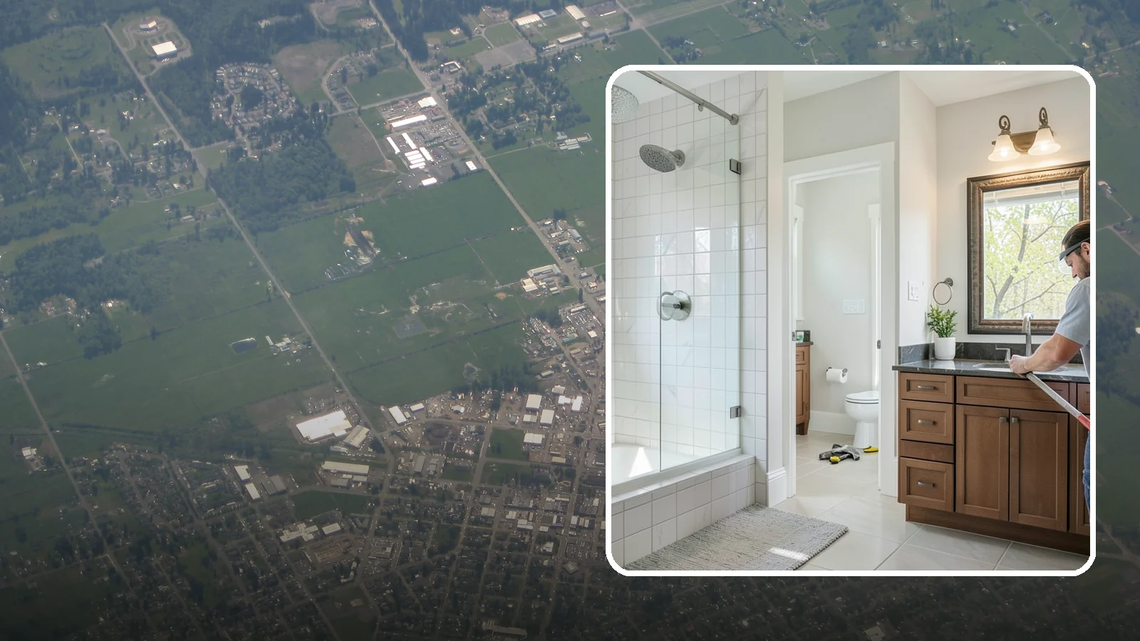 Half Bathroom Remodel in Enumclaw, King County, WA - A half bathroom remodel makes the most of a powder room with stylish, space-conscious upgrades.