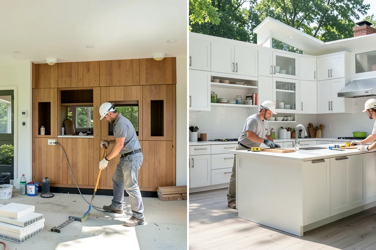Half Bathroom Remodel in Gig Harbor, Pierce County, WA - Measure the powder room and discuss design goals