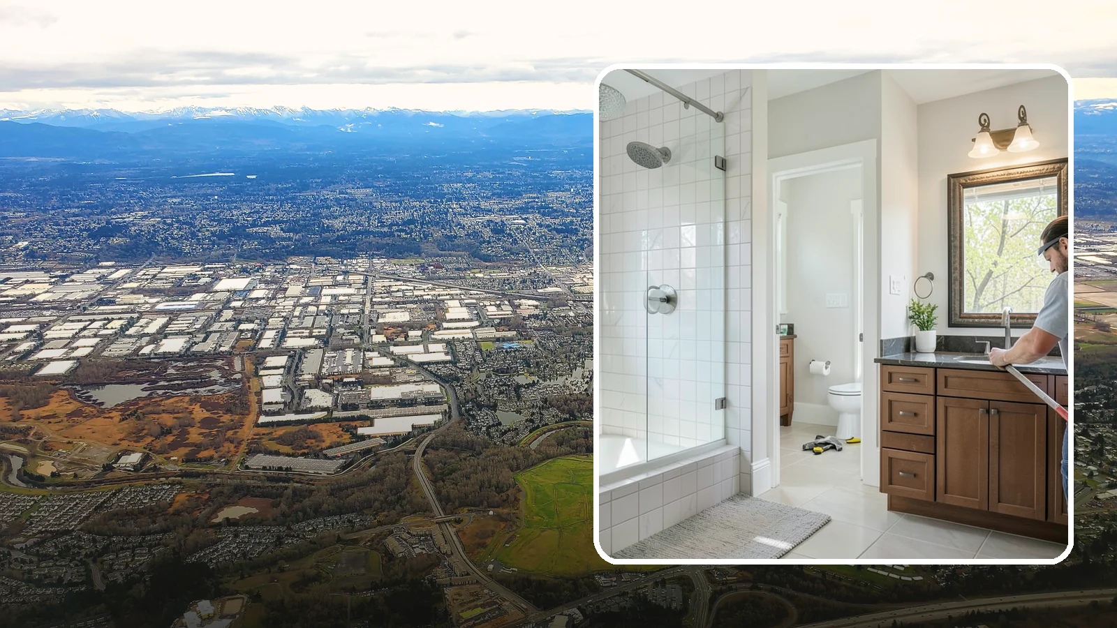 Half Bathroom Remodel in Kent, King County, WA - A half bathroom remodel makes the most of a powder room with stylish, space-conscious upgrades.