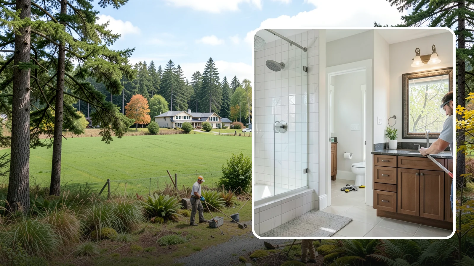 Half Bathroom Remodel in Lyman, Skagit County, WA - A half bathroom remodel makes the most of a powder room with stylish, space-conscious upgrades.
