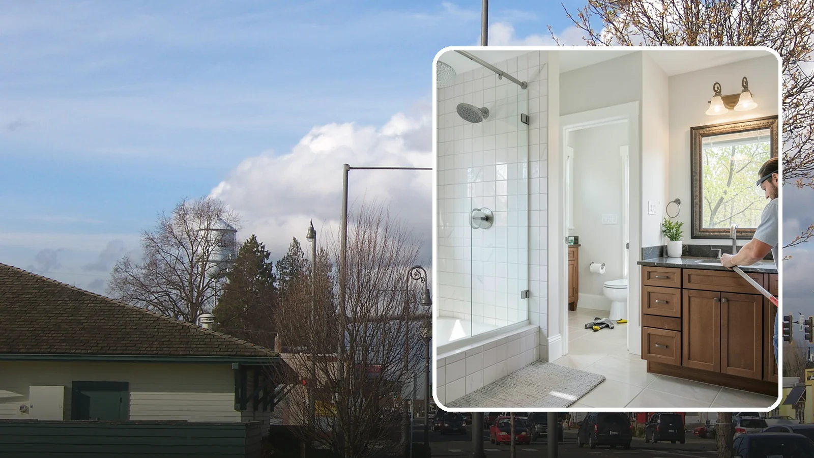 Half Bathroom Remodel in Marysville, Snohomish County, WA - A half bathroom remodel makes the most of a powder room with stylish, space-conscious upgrades.