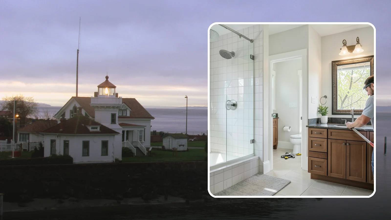 Half Bathroom Remodel in Mukilteo, Snohomish County, WA - A half bathroom remodel makes the most of a powder room with stylish, space-conscious upgrades.
