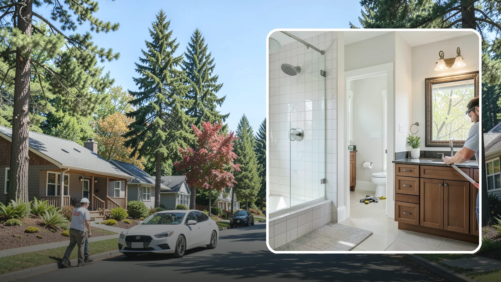 Half Bathroom Remodel in Orting, Pierce County, WA - A half bathroom remodel makes the most of a powder room with stylish, space-conscious upgrades.