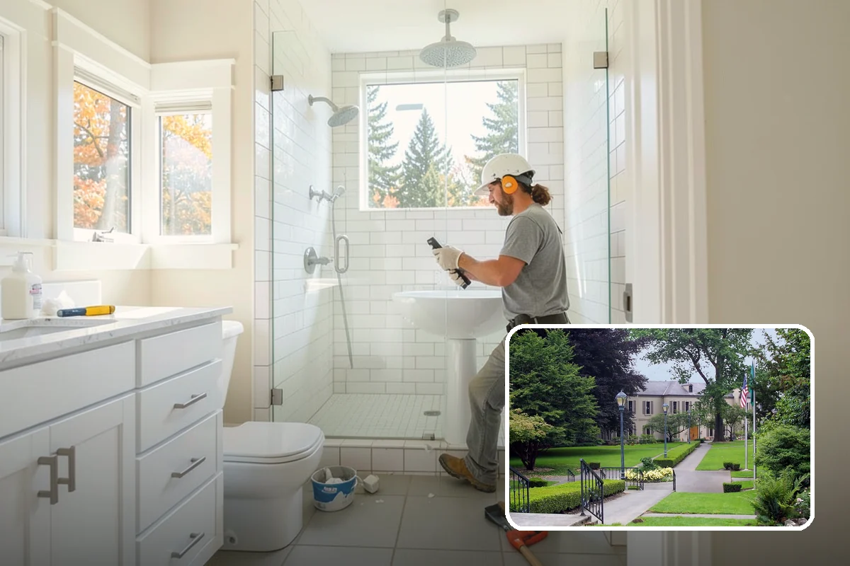Half Bathroom Remodel in Woodinville, King County, WA - High visual impact for a modest investment