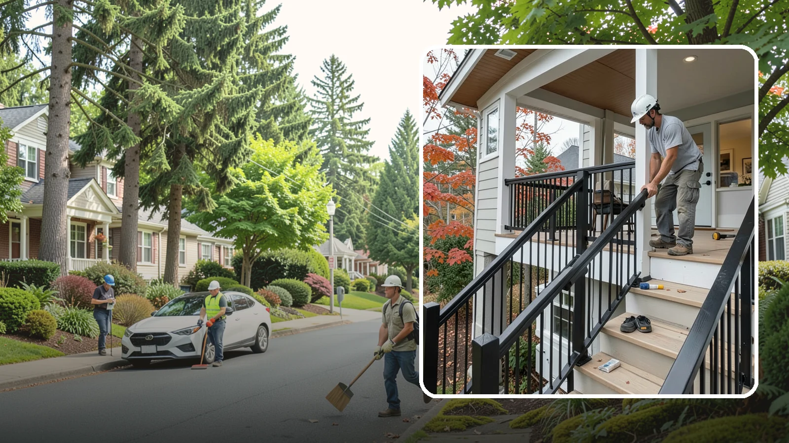 Handrail Installation in Beaux Arts Village, King County, WA - Secure, code-height handrails that make every staircase safer to use.