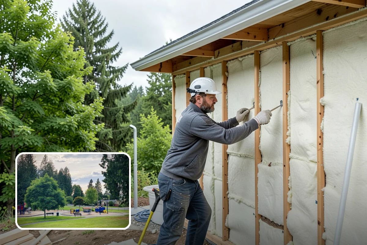 Handrail Installation in Bonney Lake, Pierce County, WA - Meets code for height and graspability