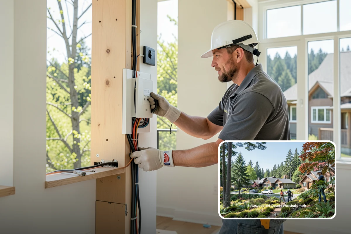 Handrail Installation in Edgewood, Pierce County, WA - Meets code for height and graspability