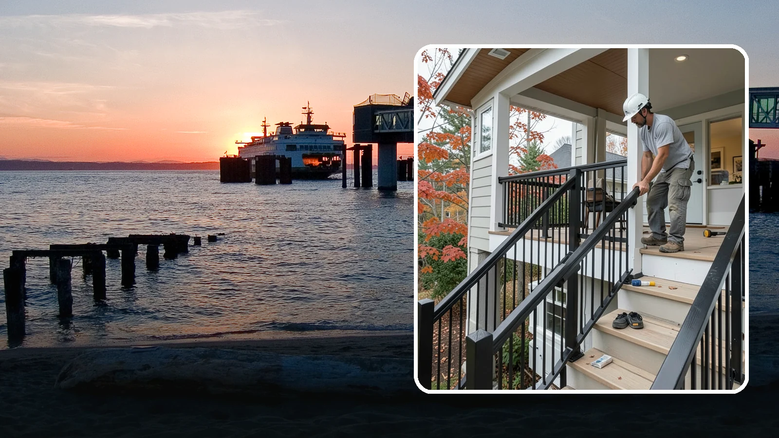 Handrail Installation in Edmonds, Snohomish County, WA - Secure, code-height handrails that make every staircase safer to use.