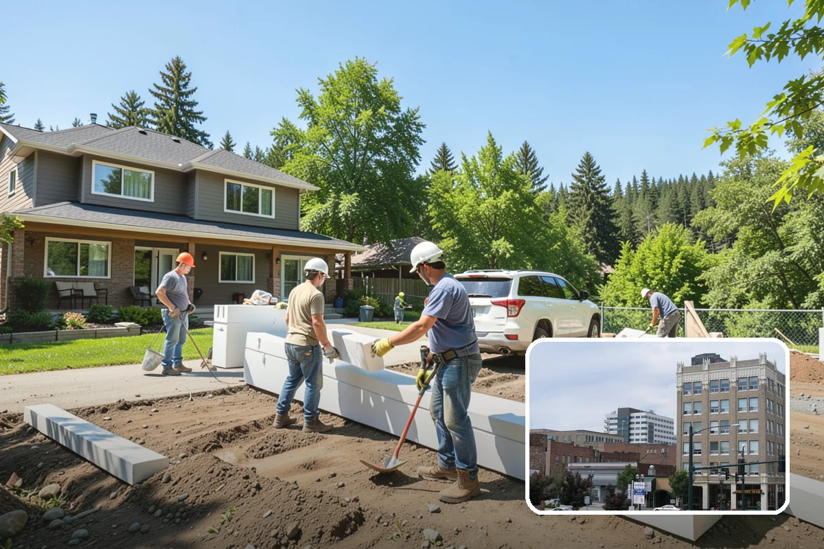Handrail Installation in Everett, Snohomish County, WA - Meets code for height and graspability
