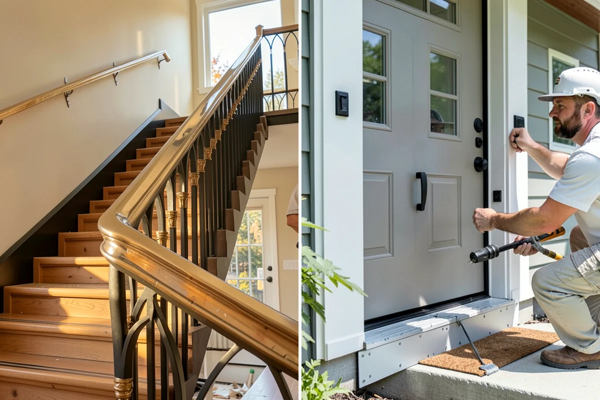 Handrail Installation in Everett, Snohomish County, WA - Determine code-compliant height and rail placement