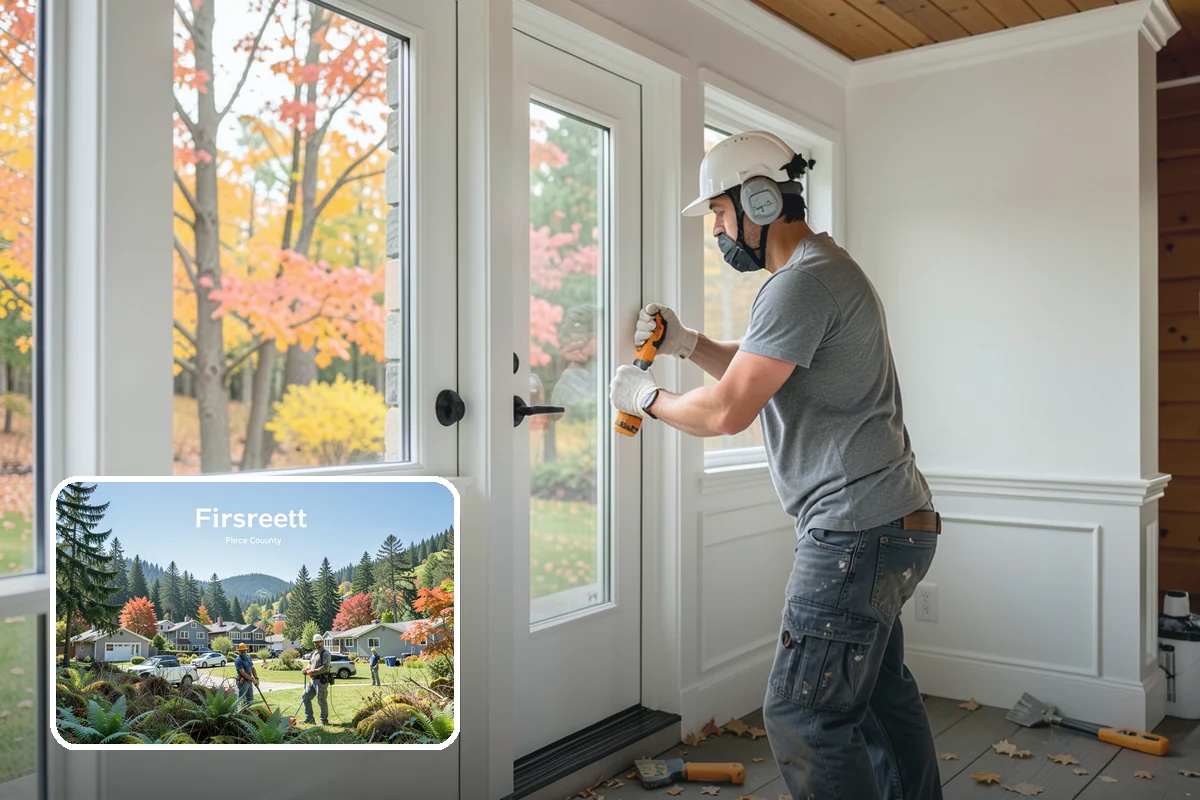 Handrail Installation in Fircrest, Pierce County, WA - Meets code for height and graspability