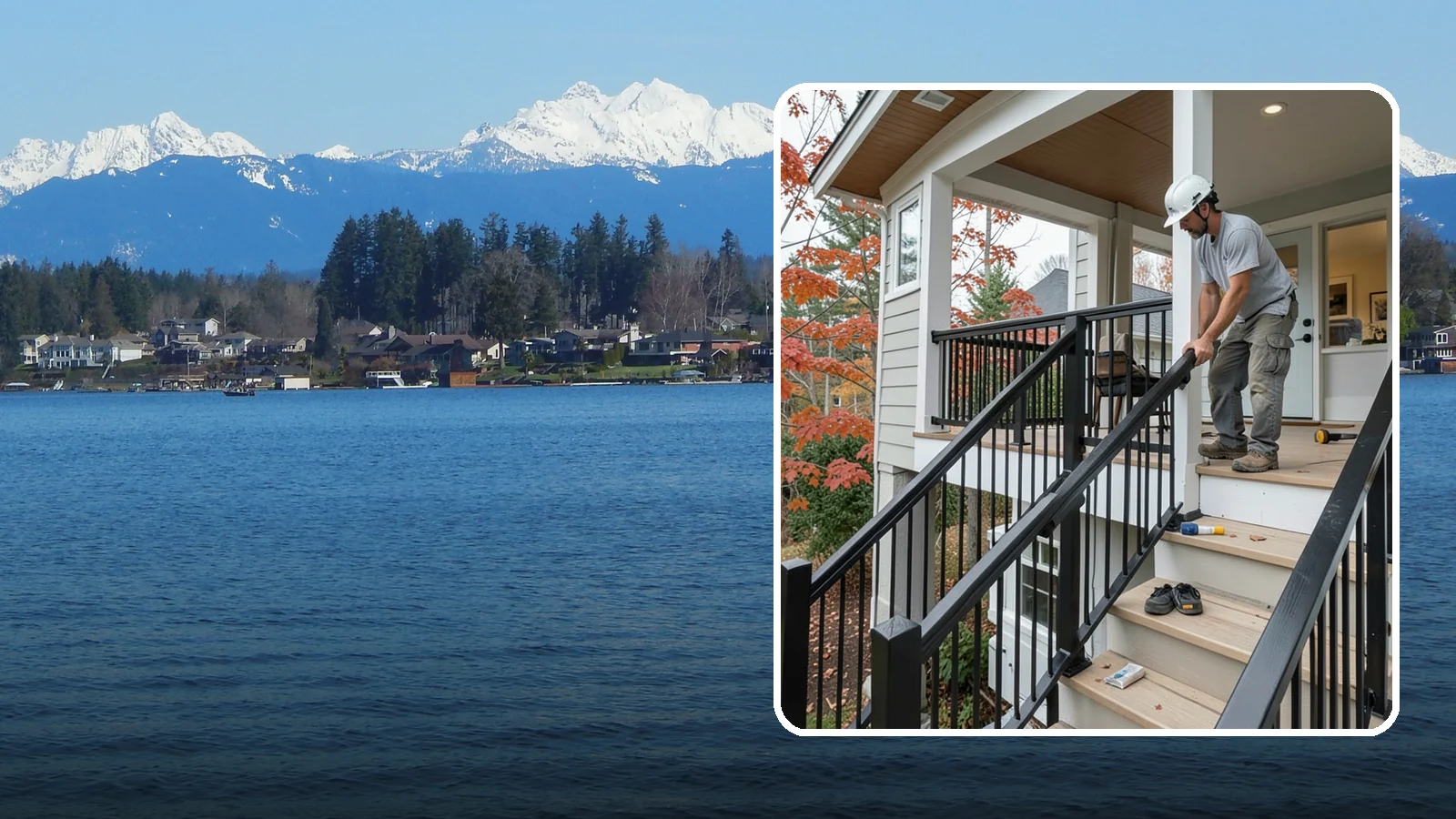 Handrail Installation in Lake Stevens, Snohomish County, WA - Secure, code-height handrails that make every staircase safer to use.