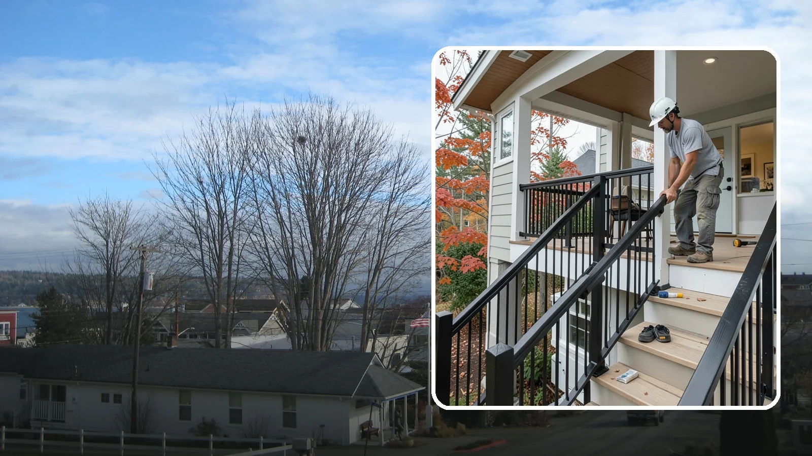 Handrail Installation in Langley, Island County, WA - Secure, code-height handrails that make every staircase safer to use.