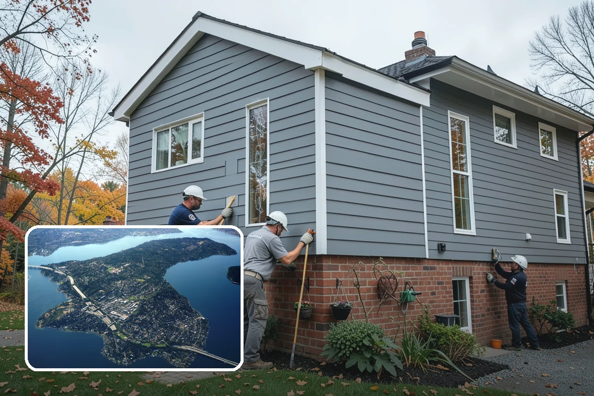 Handrail Installation in Mercer Island, King County, WA - Meets code for height and graspability