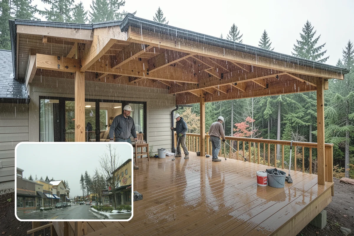 Handrail Installation in Mill Creek, Snohomish County, WA - Meets code for height and graspability