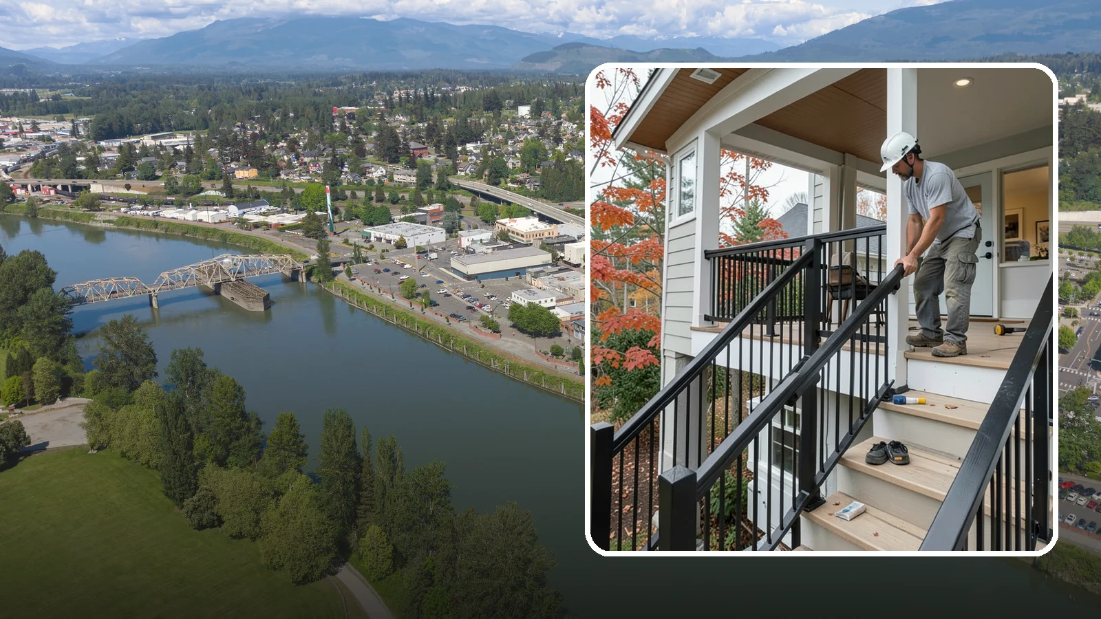 Handrail Installation in Mount Vernon, Skagit County, WA - Secure, code-height handrails that make every staircase safer to use.