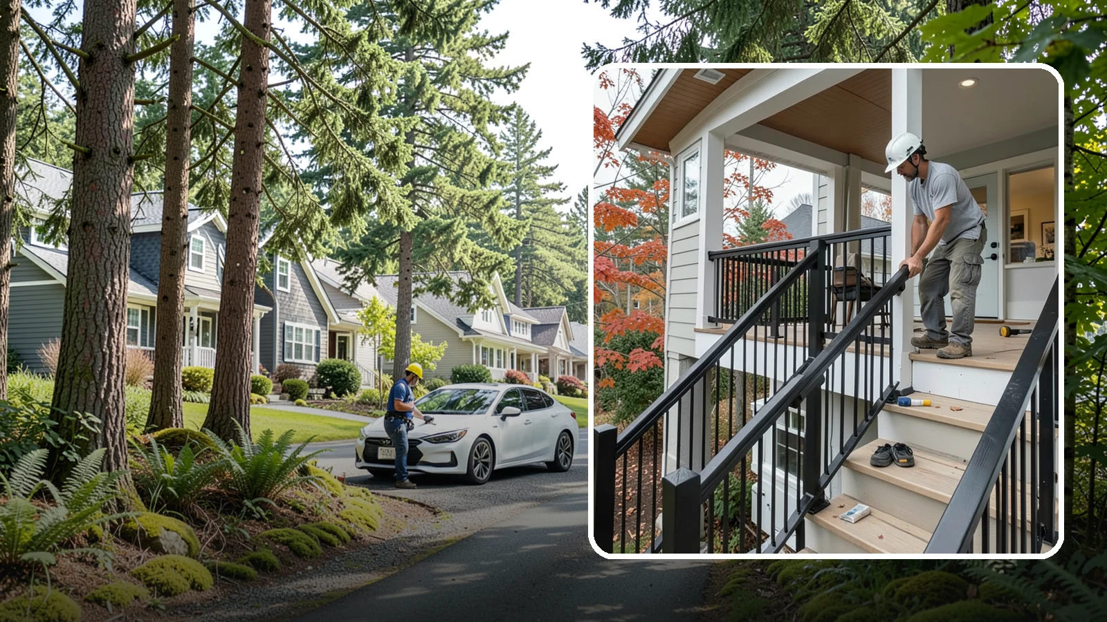 Handrail Installation in Normandy Park, King County, WA - Secure, code-height handrails that make every staircase safer to use.