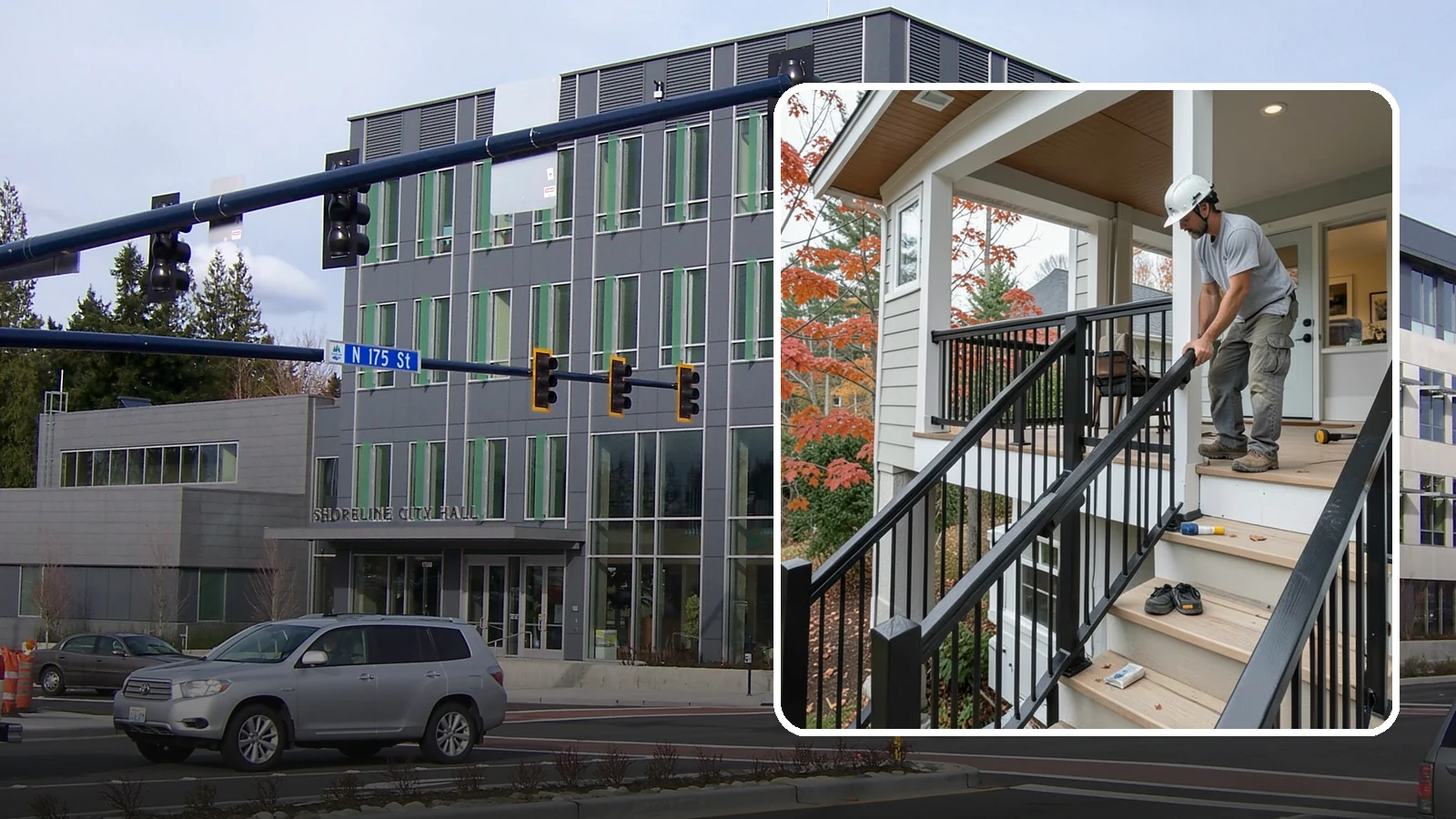 Handrail Installation in Shoreline, King County, WA - Secure, code-height handrails that make every staircase safer to use.