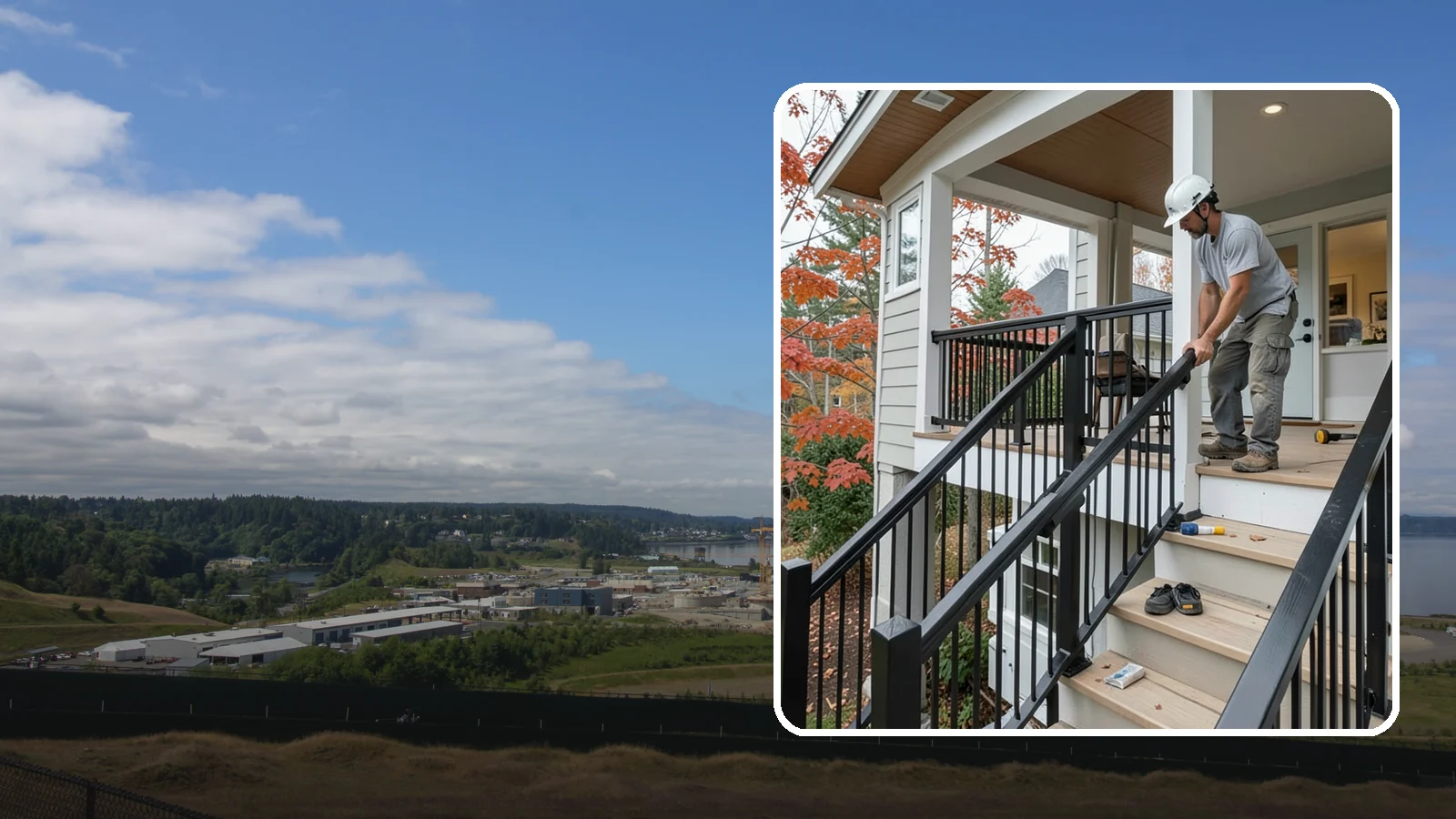 Handrail Installation in University Place, Pierce County, WA - Secure, code-height handrails that make every staircase safer to use.