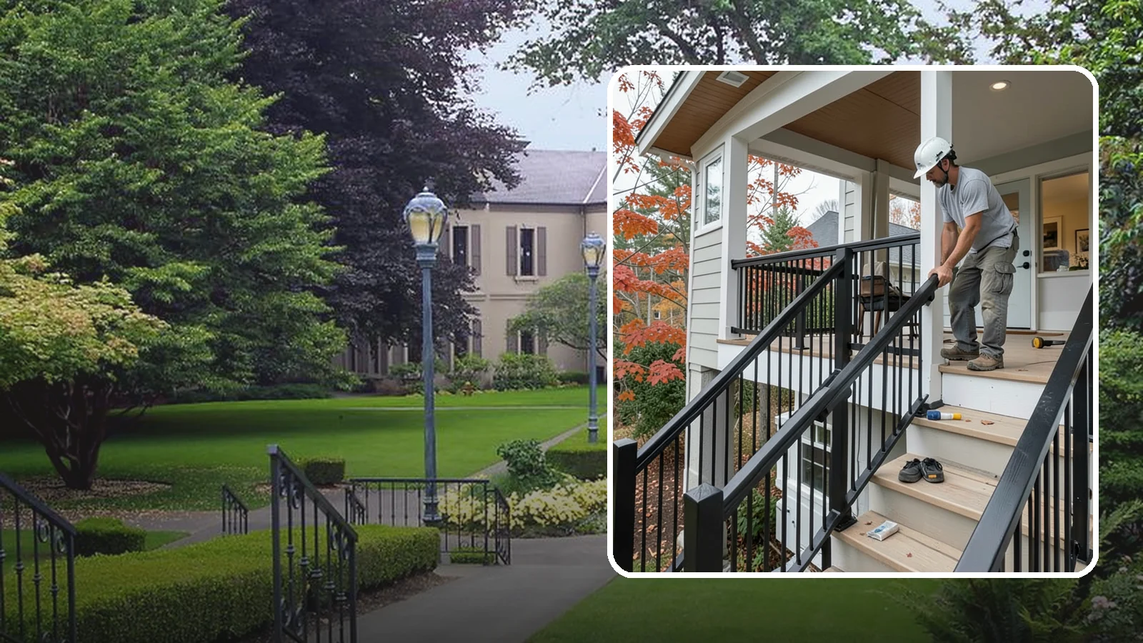Handrail Installation in Woodinville, King County, WA - Secure, code-height handrails that make every staircase safer to use.